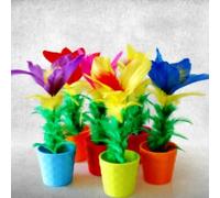 MOMOMAGE 1 Set Magic Cane/Stick to Flower (Medium Size) Magic Tricks for Magicians Comedy Appearing Flower in Pot from Wand Close up Magic Gimmick Props