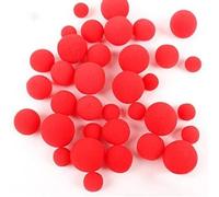 MOMOMAGE 10 Pcs Super Soft Sponge Balls 3.5 cm Magic Tricks Appear Vanish Magic Balls Close up Stage Street Illusions Gimmick Classic Toys (Red)