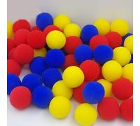MOMOMAGE 10 Pcs Super Soft Sponge Balls 3.5 cm Magic Tricks Appear Vanish Magic Balls Close up Stage Street Illusions Gimmick Magic Classic(Yellow)