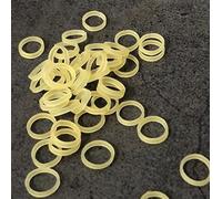 MOMOMAGE 100 Pcs Magic Rubber Bands for Folding Bite Coins Tricks Illusion Gimmick Props Accessories