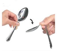 MOMOMAGE 2 Pcs Bend Spoon Bending Magic Tricks for Magicians Stage Close up Magic Illusions Mentalism Gimmick Prop