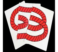 MOMOMAGE 3 Rope Card Trick (JUMBO) Magic Tricks Stage Illusion Gimmick Props Accessories Comedy Mentalism