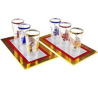 MOMOMAGE 6 Cups Out from Two Plates/Cups Appearing Magic Tricks Accessory Stage Iluusion Gimmick Comedy Mentalism