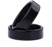 MOMOMAGE Black Strong Magnetic Magic PK Ring Magnet Coin Magic Tricks Props Finger Decoration Magician Ring Illusion Gimmick Accessories (19 mm)