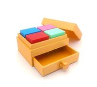 MOMOMAGE Block Prediction Box Magic Tricks Color Prediction Magic Block Mind Reading Close up Stage Illusions Gimmicks Mentalism Props for Magicians