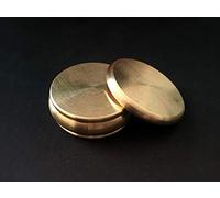 MOMOMAGE Buddha Okito Box (Half Dollar, Brass) Magic Tricks Close up Magic Coin Appear Penetrate Magic Mystery Box Magic Gimmick Props