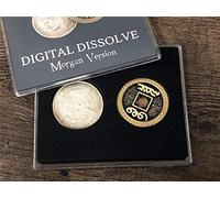 MOMOMAGE Digital Dissolve (Morgan Version) Magic Tricks Coin Visually Change Magic Close up Illusions Gimmick Props Mentalism Fun
