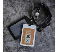 MOMOMAGE Hi-Tech Mentalism Badge Magic Tricks Selected Card Appearing in Badge Prediction Magic Close up Walkaround Illusions Gimmicks for Magicians