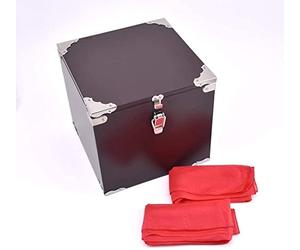 MOMOMAGE Light & Heavy Chest - MC Magic Tricks Wooden Box Magic for Professional Magician Stage Illusions Gimmick Props Comdy Funny