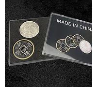 MOMOMAGE Made in China Magic Tricks Silver Brass Coin Appear Vanish Transform Magic Magician Close Up Illusions Gimmick Props Mentalism