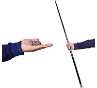 MOMOMAGE Magic Pocket Staff Metal Appearing Cane with Video Tutorial Link Magic Wands for Magicians Stage Close-up Magic Tricks Pocket Staff Magic Staff Accessories Props Illusion