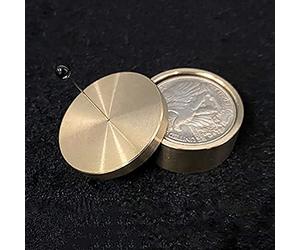 MOMOMAGE Needle Through Box Magic Tricks Coins Appearing Magician Close up Street Illusions Gimmicks Mentalism Props