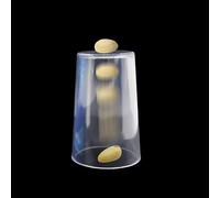 MOMOMAGE Pistachio Nuts Through Glass Cup Magic Tricks Funny Close up Magic Penetration Magic Mentalism Illusion Gimmick Props Magicians