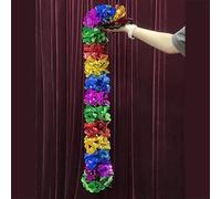 MOMOMAGE Sequins Flower Waterfall (Heart-Shaped) Magic Tricks Pull Flower Production Magic Accessories for Magicians Stage Gimmicks Props
