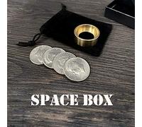 MOMOMAGE Space Box Magic Tricks Coin Appear Vanish Magic Magician Close up Illusions Gimmick Props Mentalism Funny Magic