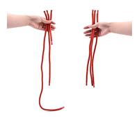 MOMOMAGE Three Rope Magic Tricks Funny Ropes Magic Props for Magicians Close up Magic Illusion Stage Magic Rope Illusion Gimmick Easy to Do Magic Shows (Red)