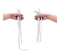 MOMOMAGE Three Rope Magic Tricks Funny Ropes Magic Props for Magicians Close up Magic Illusion Stage Magic Rope Illusion Gimmick Easy to Do Magic Shows (White)