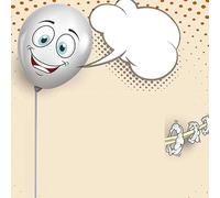 MOMOMAGE Toon Balloon Magic Tricks Funny Talking Balloon Speaking Balloon Comedy Magic Props Stage Illusions Gimmicks for Magicians