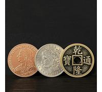 MOMOMAGE Ultimate CSB Deluxe Set Magic Tricks Coin Appear Vanish Transform Magic Magician Close up Illusions Gimmick Props Mentalism