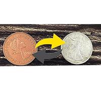 MOMOMAGE Ultimate Exchange 2.0 (Walking Liberty Half Dollar) Magic Tricks Coin Change Magic Magician Close up Illusions Gimmick Props