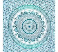 MOMOMUS Beach Towel in XL and XXL Sizes or Sandproof Beach Blanket - Mandala Design, Lightweight, Compact - Sandless Beach Mat, Extra Large Picnic Blanket for the Beach - Turquoise, 135x210 cm