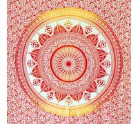 MOMOMUS Beach Towel in XL and XXL Sizes or Sandproof Beach Blanket - Mandala Design, Lightweight, Compact - Sandless Beach Mat, Extra Large Picnic Blanket for the Beach - Yellow, 210X230 cm