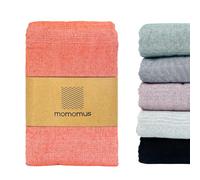 MOMOMUS Decorative Throw for Sofas or Summer Bed Throw - Lightweight, Multi-purpose, Comfortable - Ideal for Armchairs - Salmon, 230x260 cm