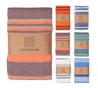 MOMOMUS Lightweight Extra Large Picnic Blanket for the Beach - XXL, with Fringes, Compact - Sandless Beach Mat, Sandproof Beach Blanket - Salmon, 210x240 cm