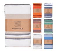 MOMOMUS Lightweight Extra Large Picnic Blanket for the Beach - XXL, with Fringes, Compact - Sandless Beach Mat, Sandproof Beach Blanket - Beige, 210x240 cm