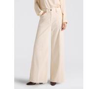 MOMONÌ Aoki Bis High-Waisted Flared Trousers in Ribbed Velvet - Size: 42 - female