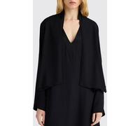 MOMONÌ Long-Sleeved Short Open-Front Jacket in a Cotton and Viscose Blend - Size: 42 - female