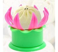 Momos Maker Mould Shapes Plastic Dumpling Maker Chinese Baozi Maker Dough Press Steamed Stuffed Bun Making Pastry Pie Steam Bun Dumpling Maker Mould Cooking Tool Sets Multi Color Pack of 1
