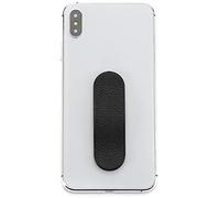 MOMOSTICK - The Original! Mobile Phone Finger Holder - Mobile Phone Grip (Leather Series - Black)