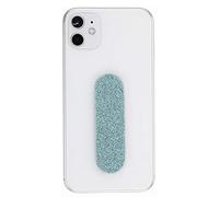 MOMOSTiCK - The Original! Smartphone Finger Holder - Mobile Phone Finger Holder Mobile Phone Holder Stand Grip - Mobile Phone Holder Mobile Phone Ring (Pearl Series - Blue PU)