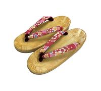 momoten] Japanese made zori, traditional Japanese sandals, leather-soled sandals, footwear, vinyl folding style, for women, for festive daily wear, "Yellow Tatami,cherry Blossoms Sakura1" (Pink) Round