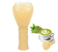 MOMOTOU Resin Traditional Matcha Whisk Reusable Matcha Stirrer Matcha Green Tea Powder Preparation Matcha Powder Brush Tools (Yellow)