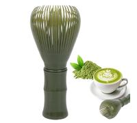 MOMOTOU Resin Traditional Matcha Whisk Reusable Matcha Stirrer Matcha Green Tea Powder Preparation Matcha Powder Brush Tools (Green)
