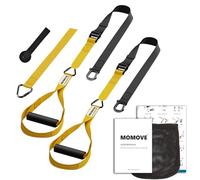 MOMOVE Bodyweight Resistance Straps for Home Fitness, Full-Body Workout Training Kit for Strength, Powerlifting, and Core Exercise (Yellow)