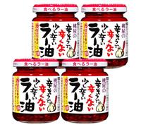MOMOYA Not so Spicy and not so Spicy A Little Spicy Oil 110g × 4 Japan