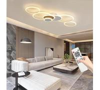 MOMOYY LED Ceiling Light Modern Living Room Ceiling Lighting Dimmable Lightinglamp with Remote Control 108 W High Performance Round Ceiling Lamp Living Room Light Bedroom Kitchen (White Gold)