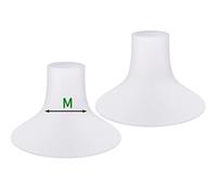 Mompmuri Breast Pump Cushion - M | Breast Pump Accessory, Sizing Insert for Flange Shields | Pumping Pal Pumpin Pals Flanges | Silicone Lacteck Flange | Compatible with Flange Sizes 24-26mm (2 pc)