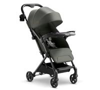 Mompush Lithe V2 Lightweight Stroller + Snack Tray, Foldable and Airplane Ready Travel Stroller, Almost Flat Reclining Seat, Cup Holder, Rain Cover and Travel Bag Included