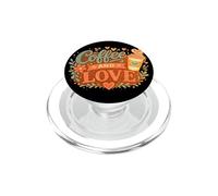 Moms Coffee and Love Funny Exhausted Mom PopSockets PopGrip for MagSafe