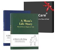 Mom's & Dad's Life Story Journals,Leather Journals,300+ Guided Questions