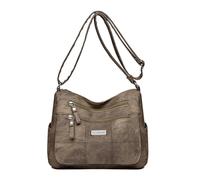 Mom's Essential Soft Leather Crossbody Bag With Multiple Pockets And Shoulder Strap Traveling