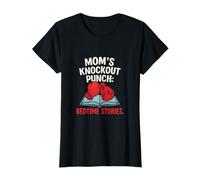 Mom's Knockout Punch Bedtime Stories Design T-Shirt