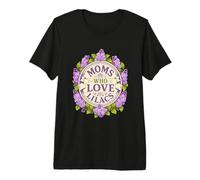 Moms Lilacs Floral Bloom Mother Premium T-Shirt