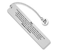 Mom's Metal Book Markers for Him - Inspirational & Birthday Bookmarks for Son - Back to School & Christmas Gifts