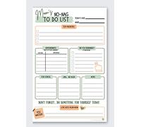 Mom's No-Nag To-Do List, 50 Tear-Off 6"x9" Sheet Pad (Perfect for Tweens and Teens) - Organizer, Scheduler, Daily Planner, Productivity Tracker for Organizing Goals, Notepad