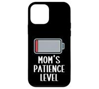 Mom's Patience Level Drained Battery Funny Saying Cute Mom Case for iPhone 12 mini